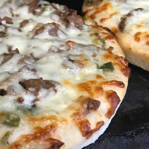 Steak Pizza and other terrific, unique topping pizzas await you at Wedgewood, Boardman
